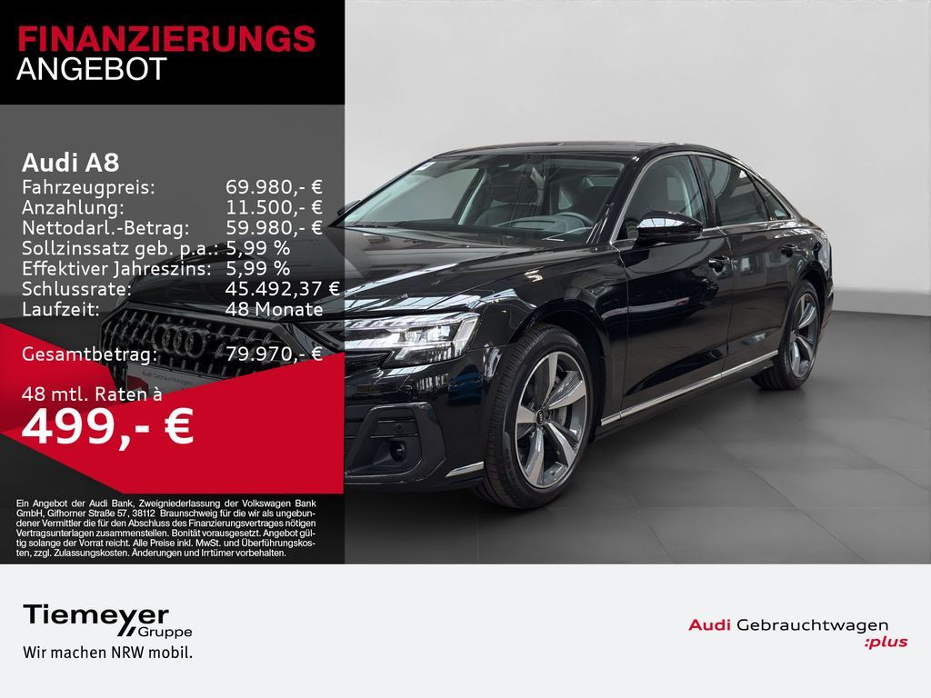 Audi A8 60 TFSIe Q BuO HD-MATRIX AFA HuD 360° Leasing