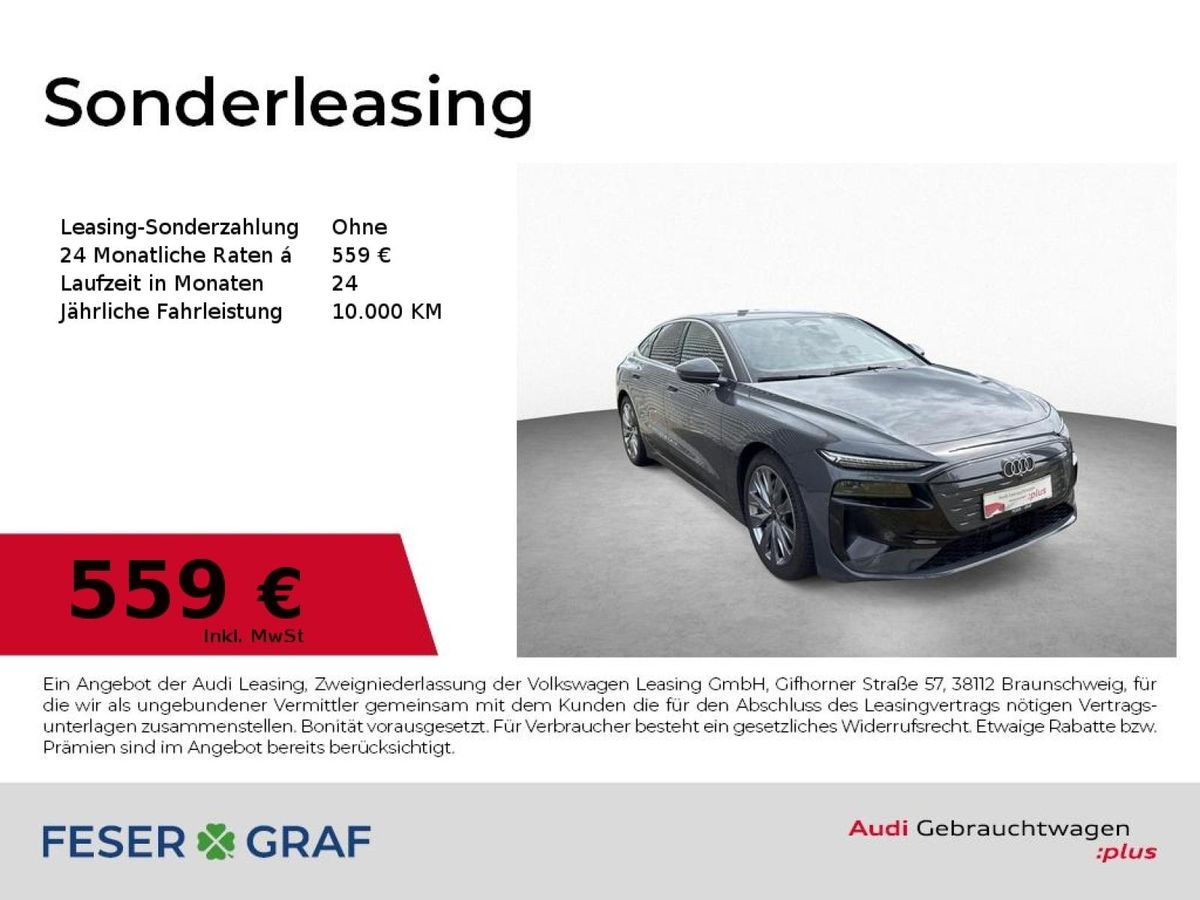 Audi A6 e-tron Sportback qu S line LUFT AHK HuD 360° Leasing