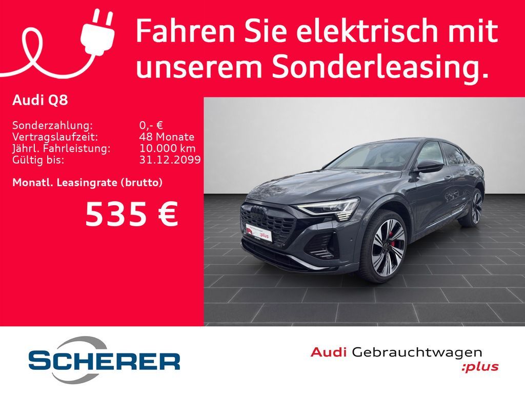 Audi Q8 Sportback 55 e-tron edition S line MATRIX PAN Leasing