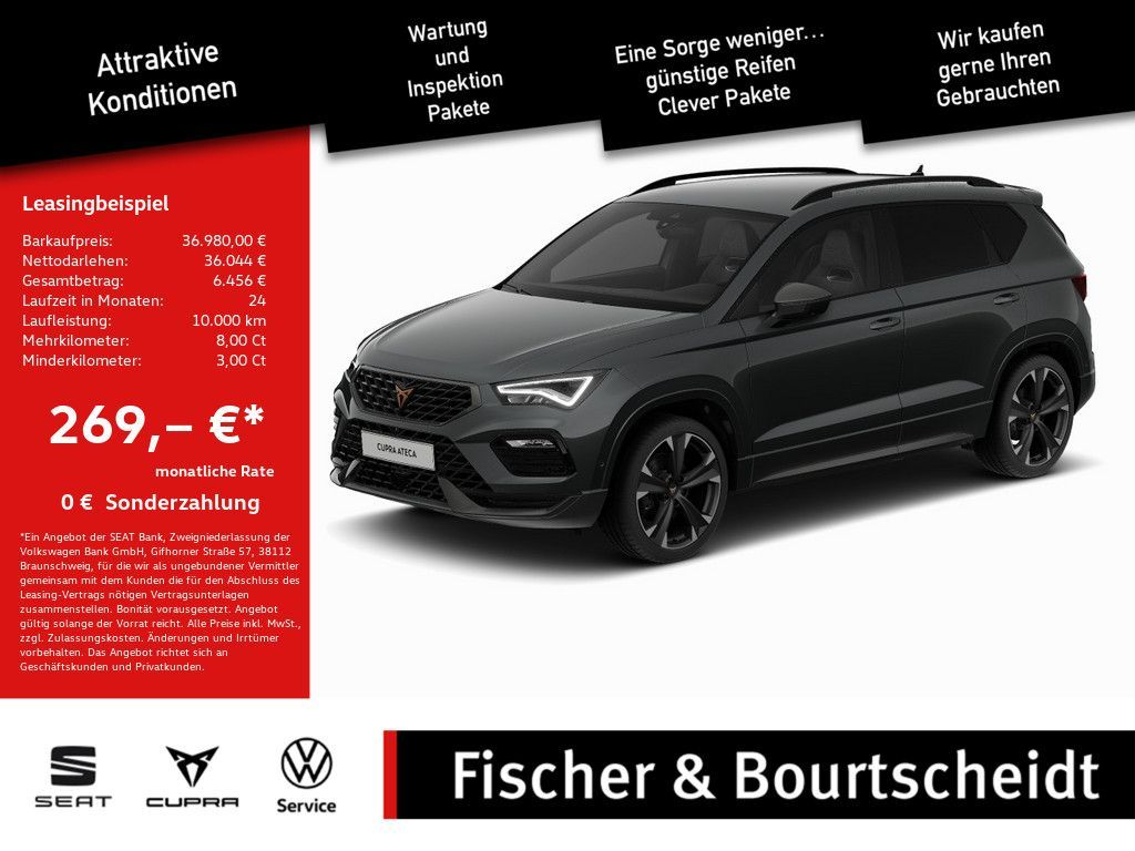 Cupra Ateca 2.0 TSI 4Drive SHZ NAVI AHK ACC FACEL. LED Leasing