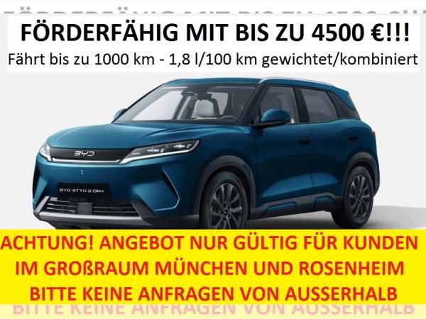 BYD ATTO 2 Boost DM-i Förderfähig - 1000 km Reichweite Leasing
