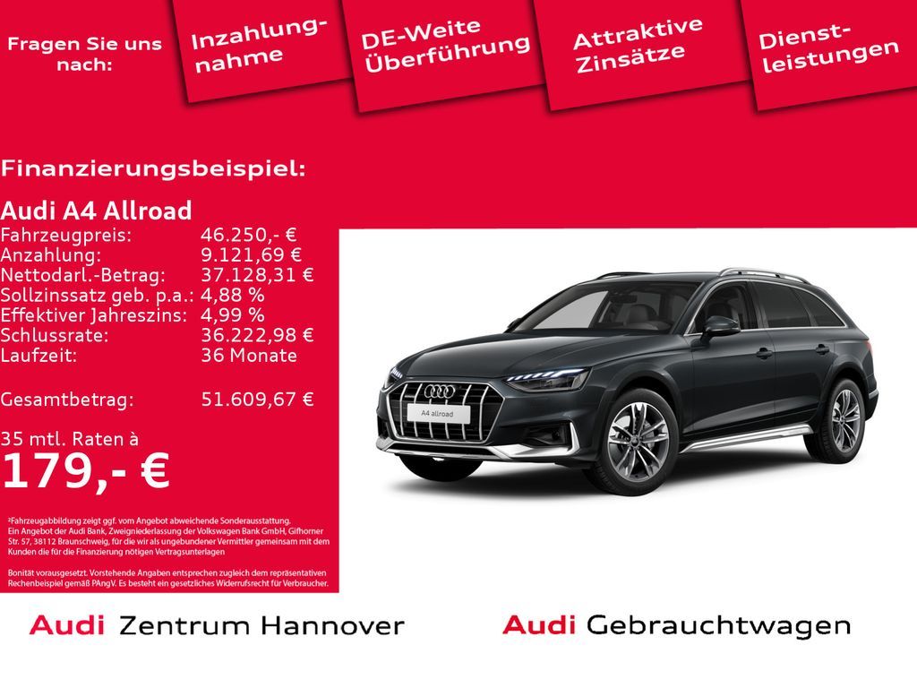 Audi A4 allroad quattro 40 TDI Standh. Kamera AHK Led Leasing