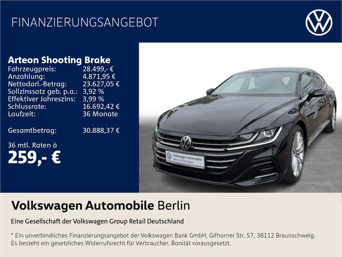 Volkswagen Arteon Shooting Brake 2.0 TDI DSG R-Line LED SHZ Leasing