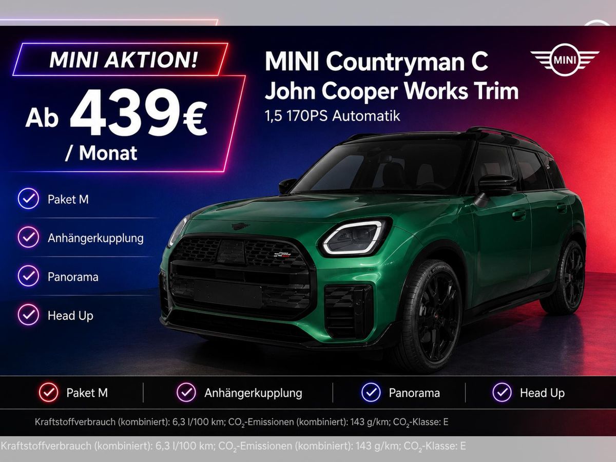 MINI Countryman C John Cooper Works Trim AHK|Pano|PaketM|HUD|H&K Leasing