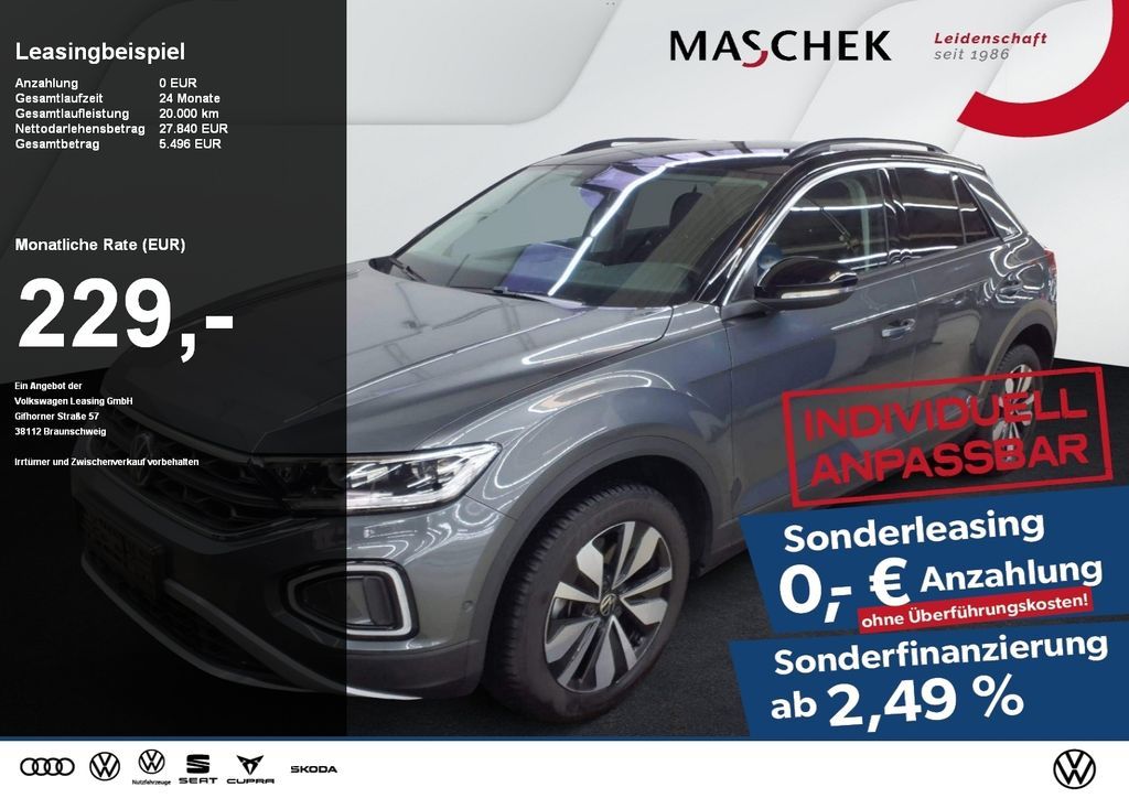 Volkswagen T-ROC Goal 2.0 TDI DSG AHK Navi GRA Sitzh. Kamer Leasing