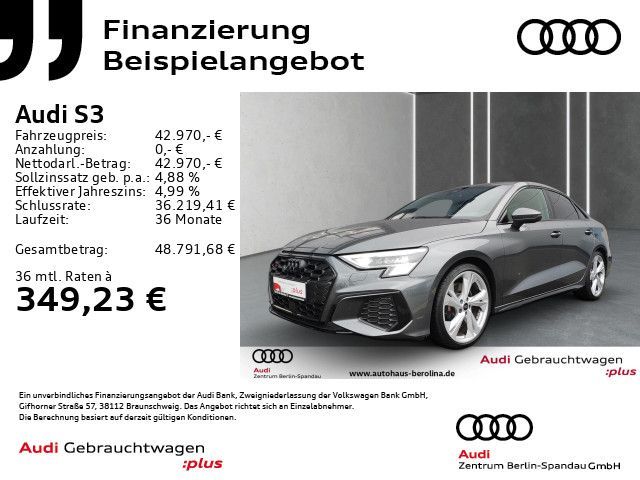 Audi S3 Lim. *MATRIX*B&O*Opt.-Schwarz+*Virt.C+*NAV+* Leasing