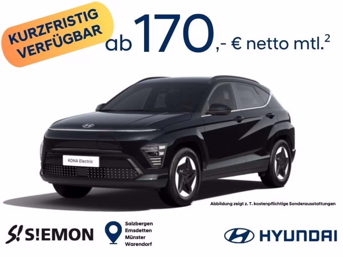 Hyundai Hyundai KONA Elektro Trend 65 kWh *MJ 2026* | Sofort verfügbar mit weiteren Farboptionen Leasing
