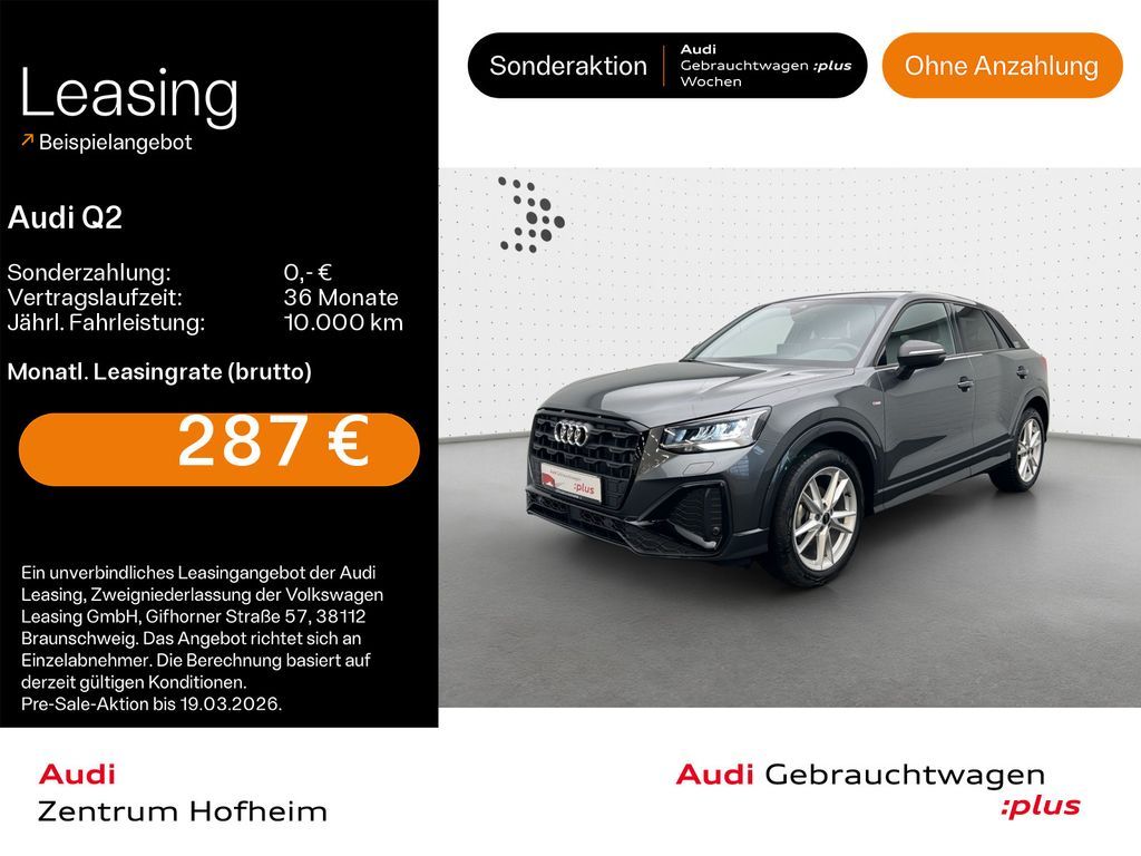Audi Q2 35 TFSI S line S tro*LED*Virtual*Navi+*Sports Leasing