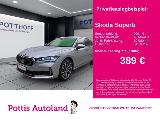 Skoda Superb 1.5 TSI iV DSG L&K AHK 360° NAVI SITZHZG Leasing