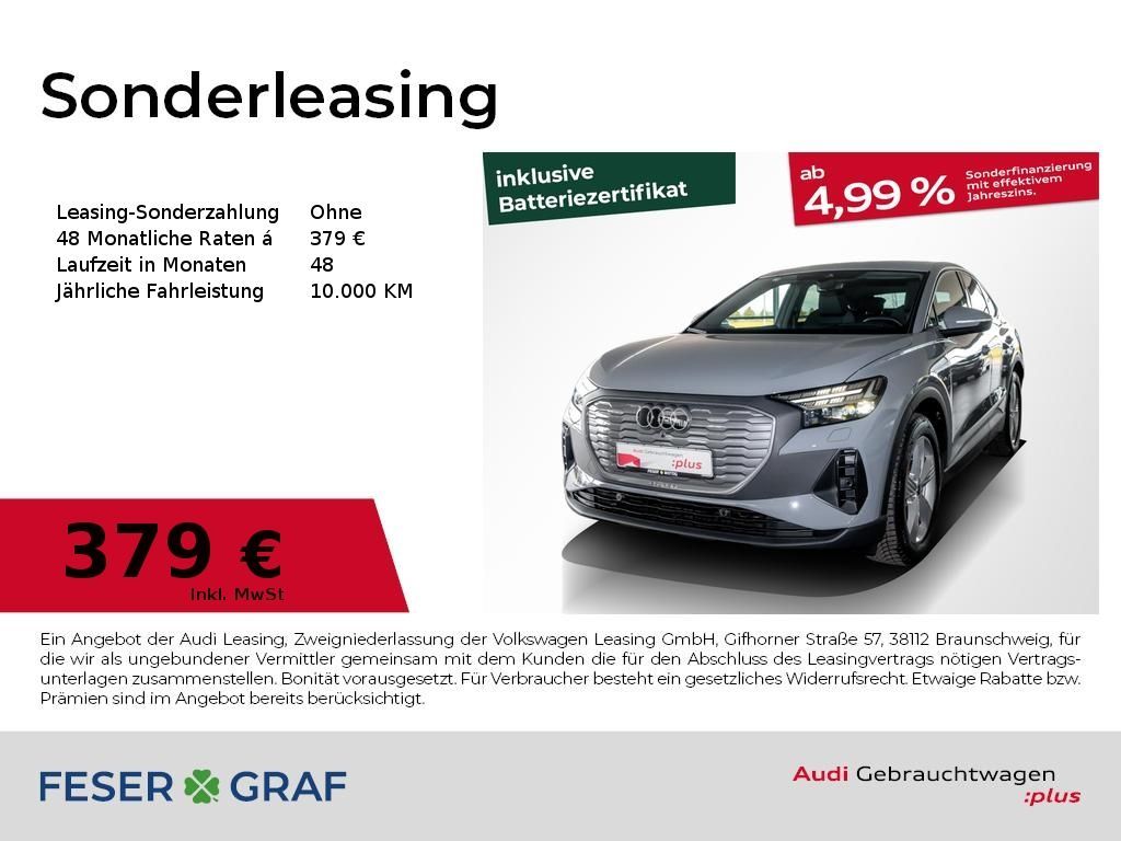 Audi Q4 Sportback 45 e-tron,Matrix,AHK,Navi pro Leasing