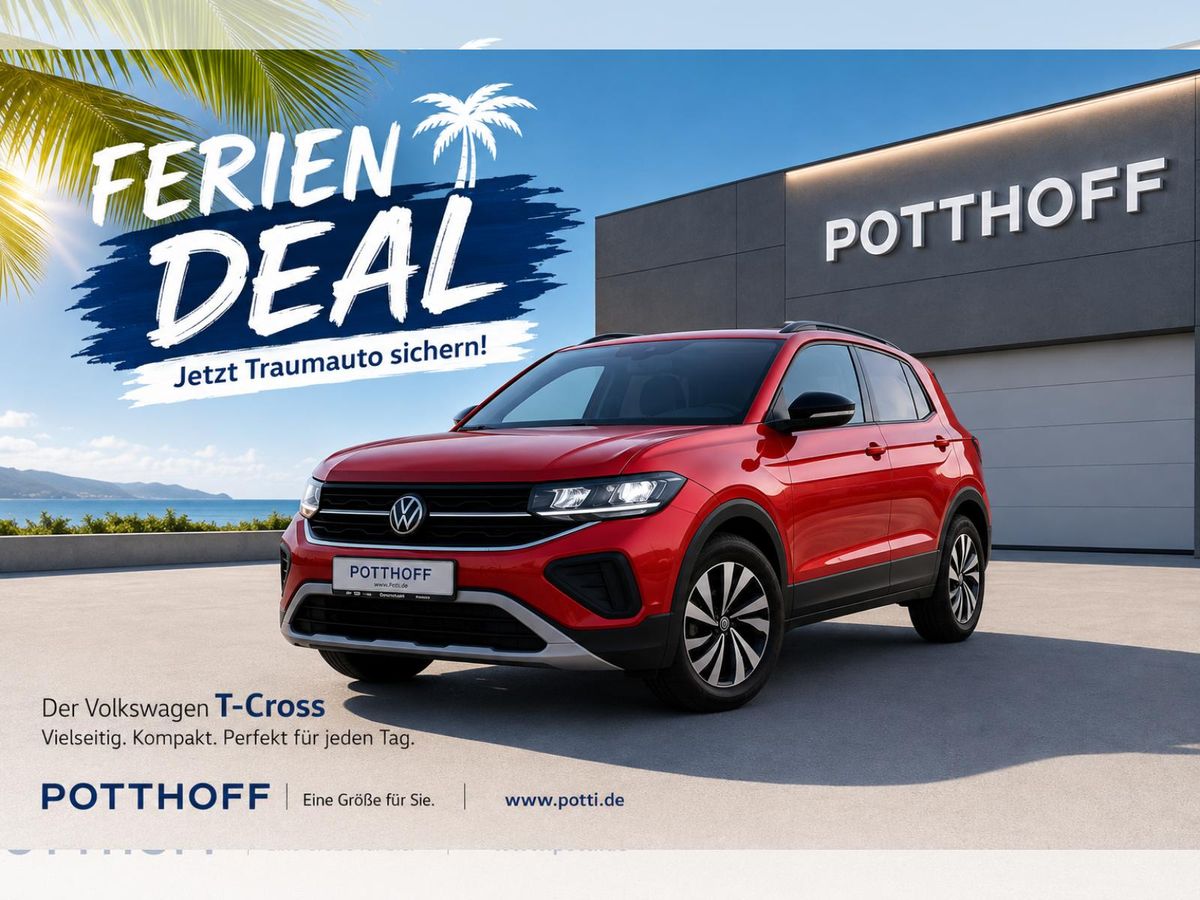 Volkswagen T-Cross 1.0 TSI GOAL💥FerienDeal💥NAVI KAMERA LED SITZHZG Leasing