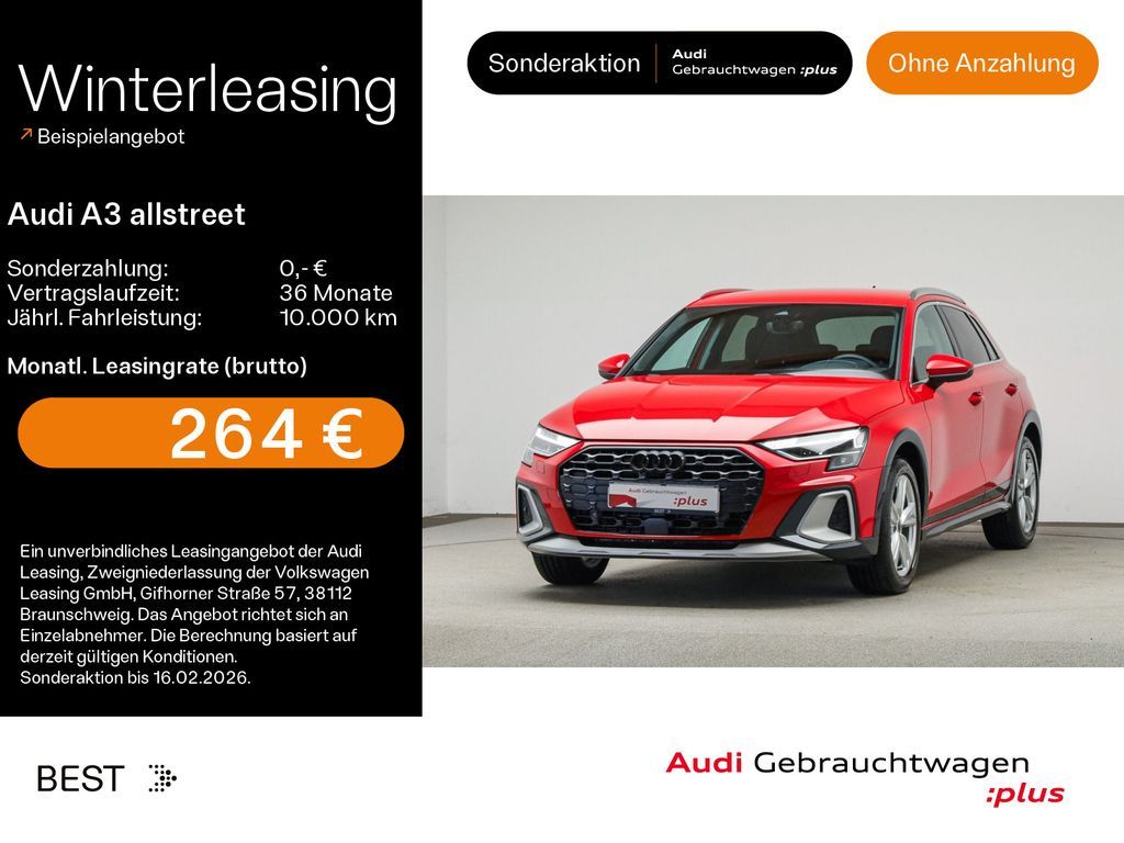 Audi A3 allstreet 35 TFSI*NAVI-PLUS*LED*STHZG*AHK*SON Leasing