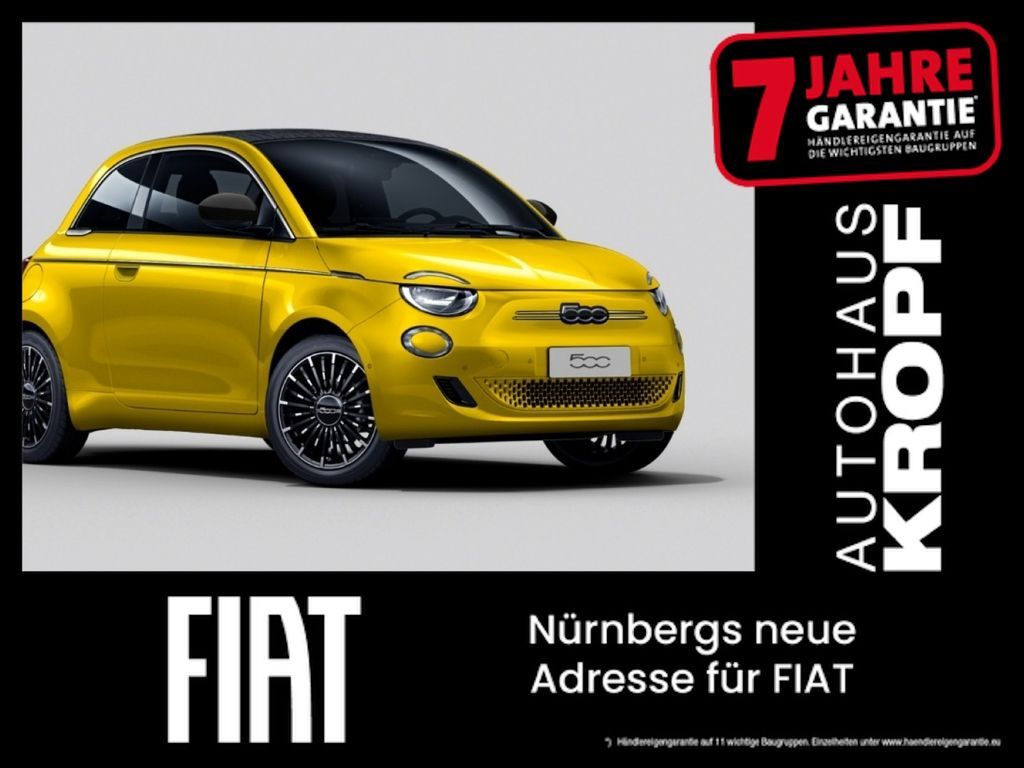 Fiat 500e Cabrio LaPrima LED+Navi+SHZ+Fernlichtass. Leasing