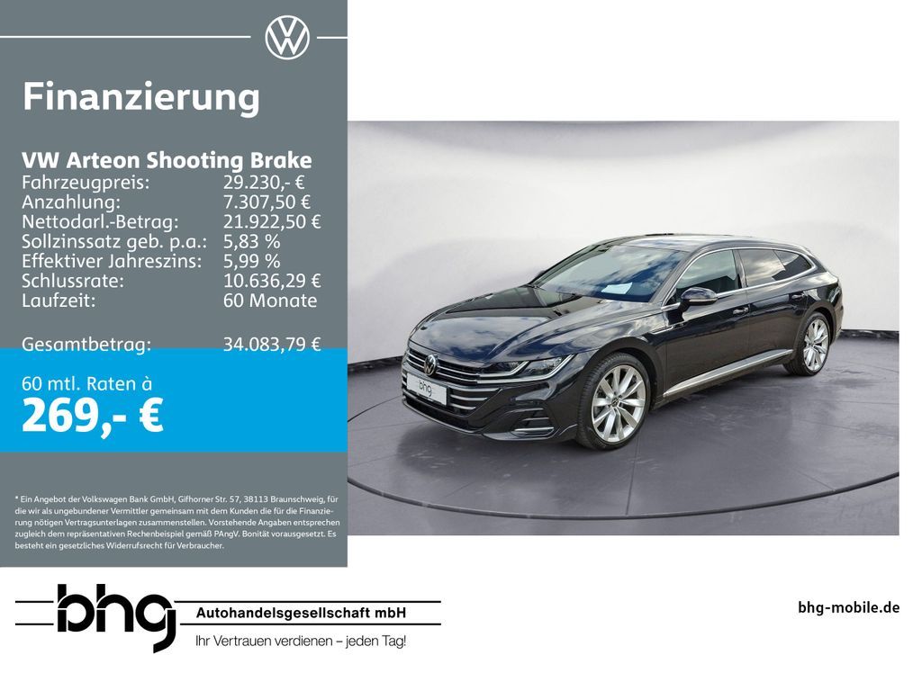 Volkswagen Arteon Shooting Brake 2,0 TSI DSG R-LINE Leasing