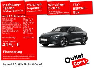 Audi A3 Limousine 35 TFSI adv. AHK BLACK LED NAVI SHZ
