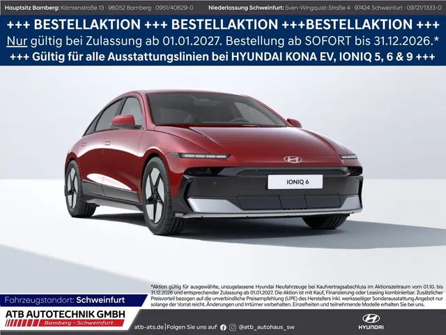 Hyundai IONIQ 6 63kWh 170PS SELECT Navi Digitales Cockpi