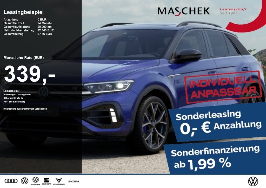 Volkswagen T-ROC R Performance *Akrapovic* AHK DCC Pano AHK Leasing