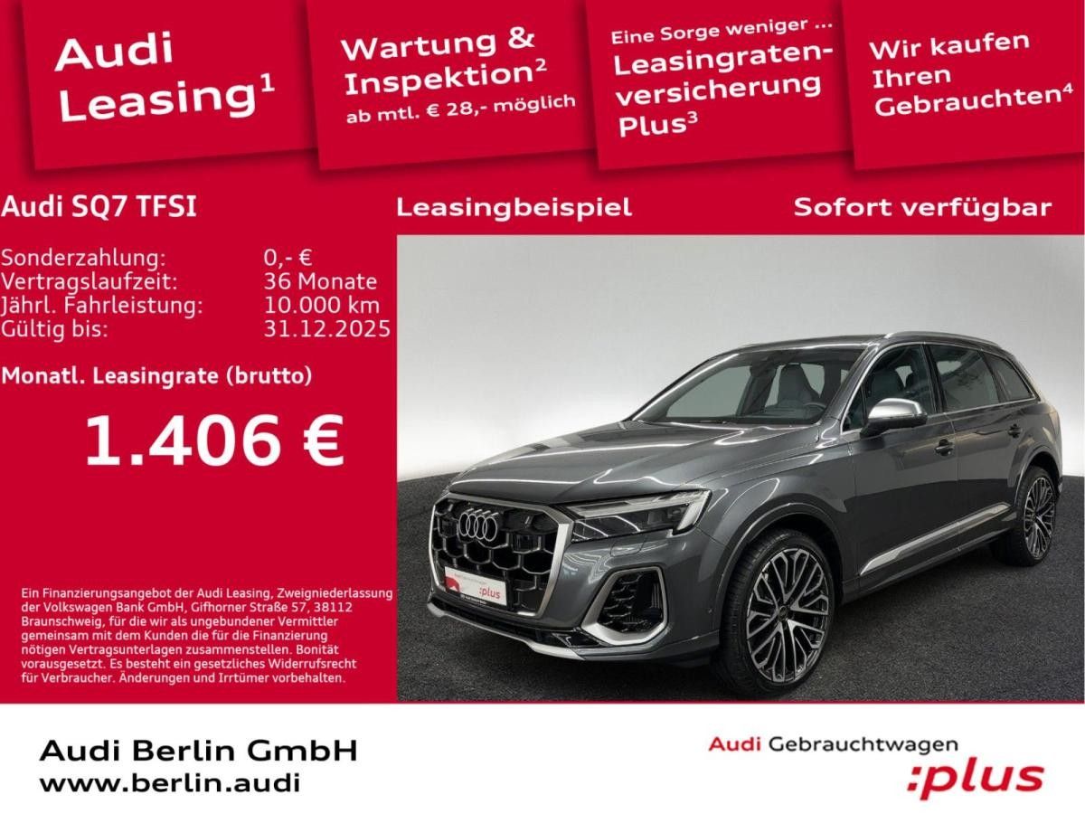 Audi SQ7 TFSI tiptr. MATRIX 7.SITZER STDHZG 360°K HUD Leasing