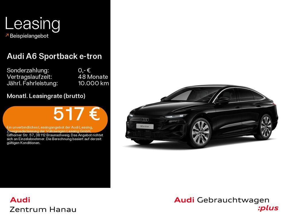 Audi A6 Sportback e-tron performance advanced*0,25%*M Leasing