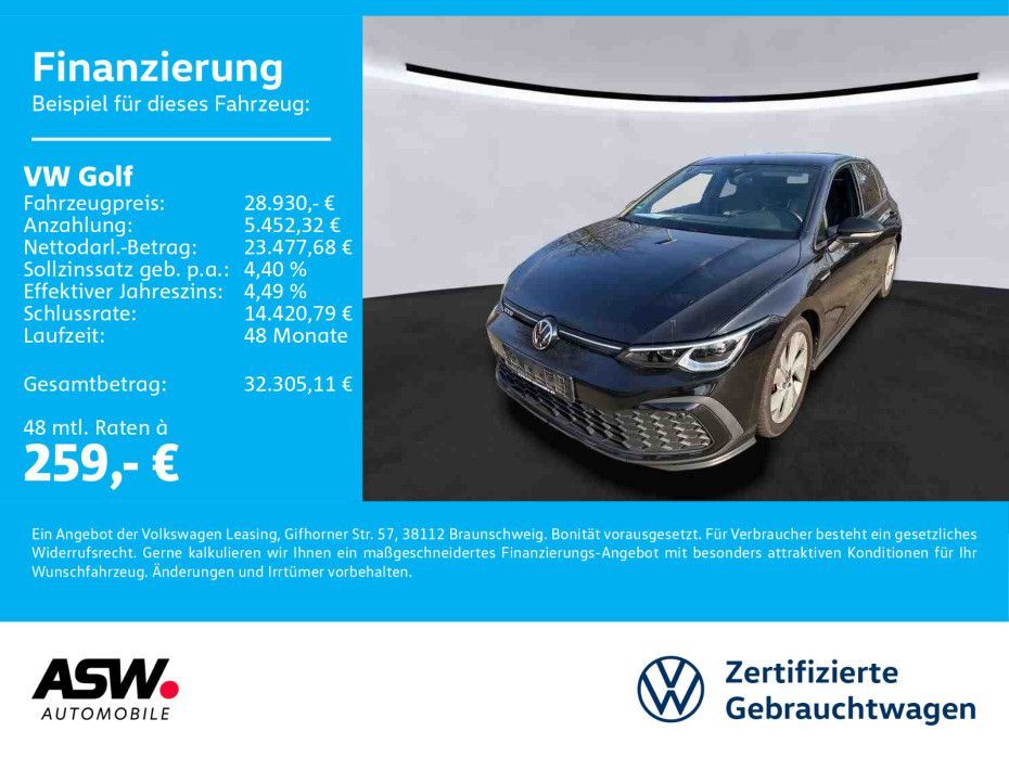 Volkswagen Golf GTD 2.0 TDI DSG LED NAVI ACC AHK BlackStyle Leasing