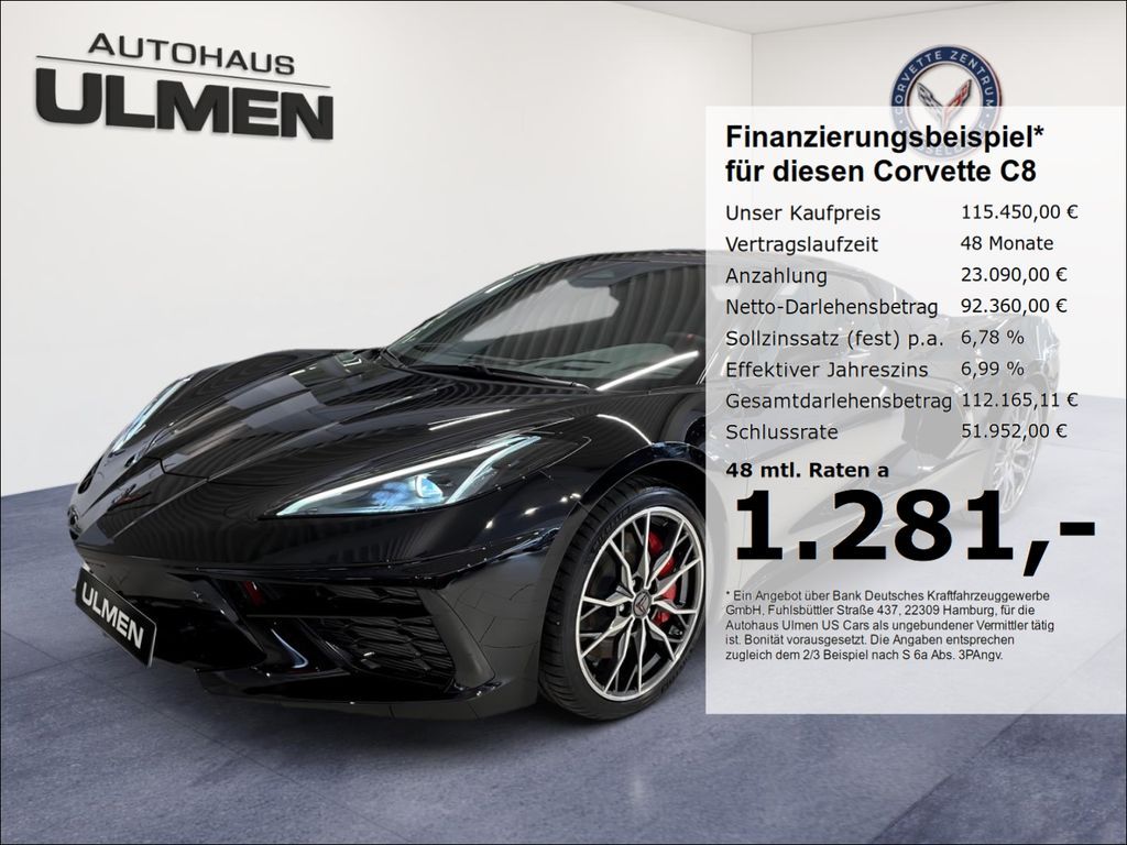 Corvette C8 Stingray Cabriolet 3LT Frontlift Vollausstatt Leasing