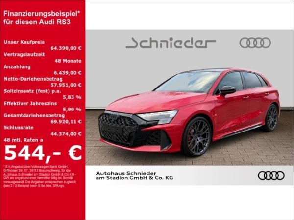 Audi RS3 SPORTBACK 2.5 TFSI MATRIX-LED+PANO+SONOS+NAVI Leasing