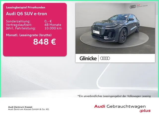 Audi Q6 SUV e-tron performance S line Pano B&O HuD