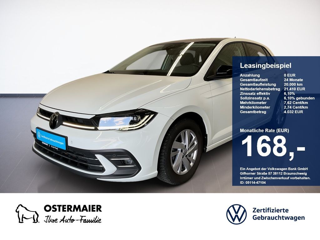Volkswagen Polo STYLE 1.0TSI 95PS DSG ACC.5J-G.KAMERA.NAVI+ Leasing