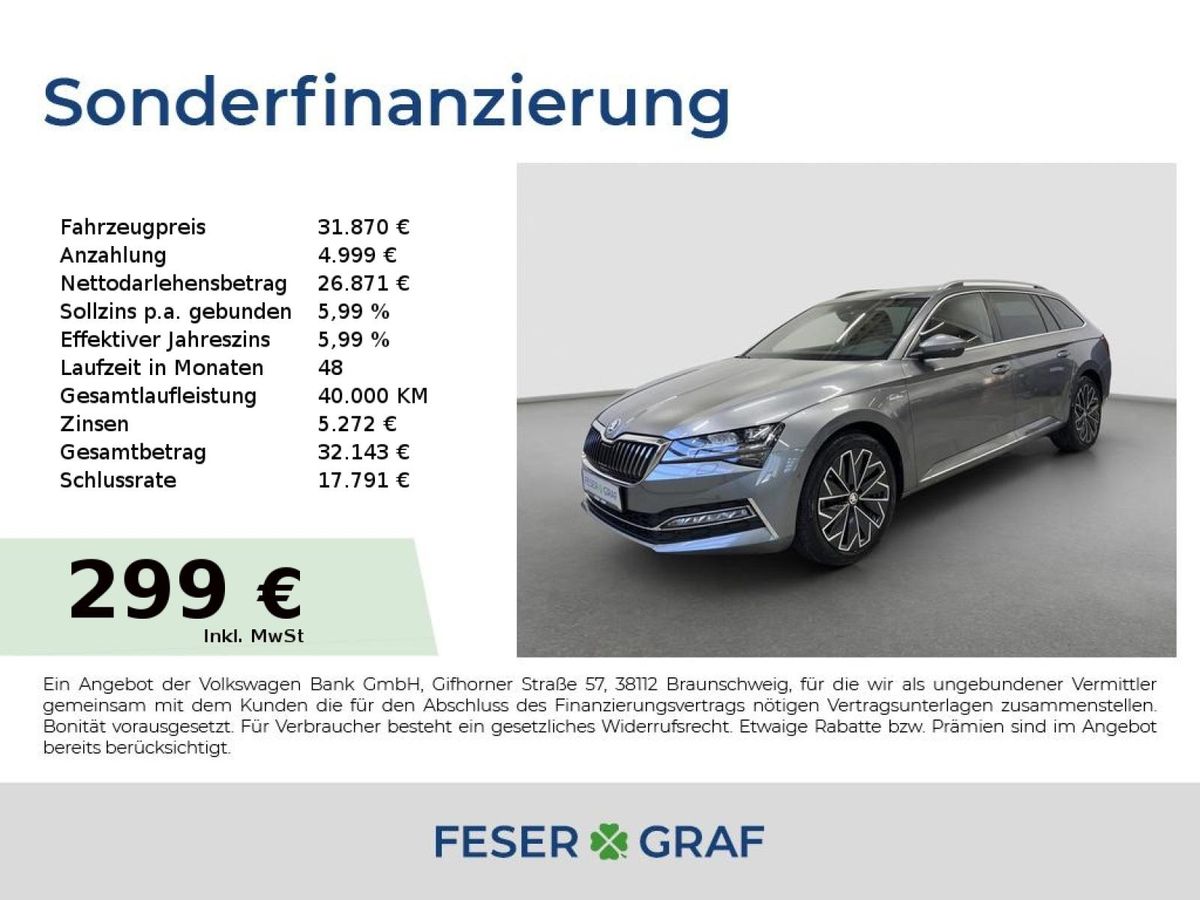 Skoda Superb L&K 2,0l TDI DSG *RFK SHZ MATRIX NAVI* Leasing