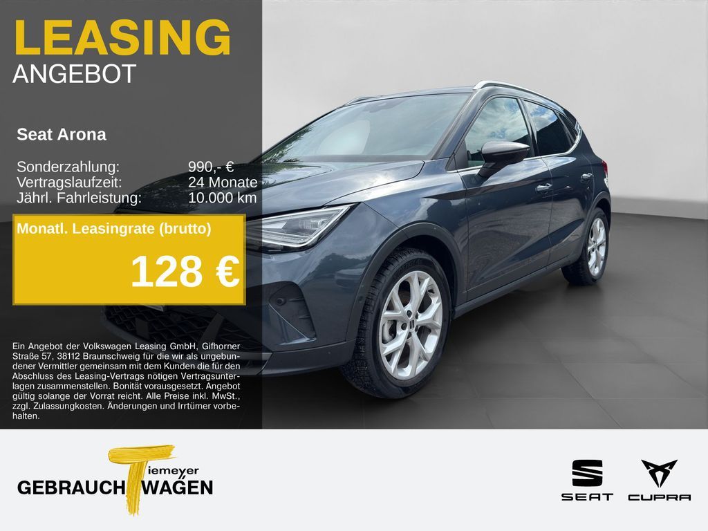 Seat Arona 1.0 TSI DSG FR NAVI ACC PARKL SH GJR Leasing