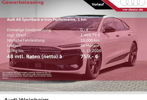 Audi A6-sportback-e-tron Performance Sportback 5dr