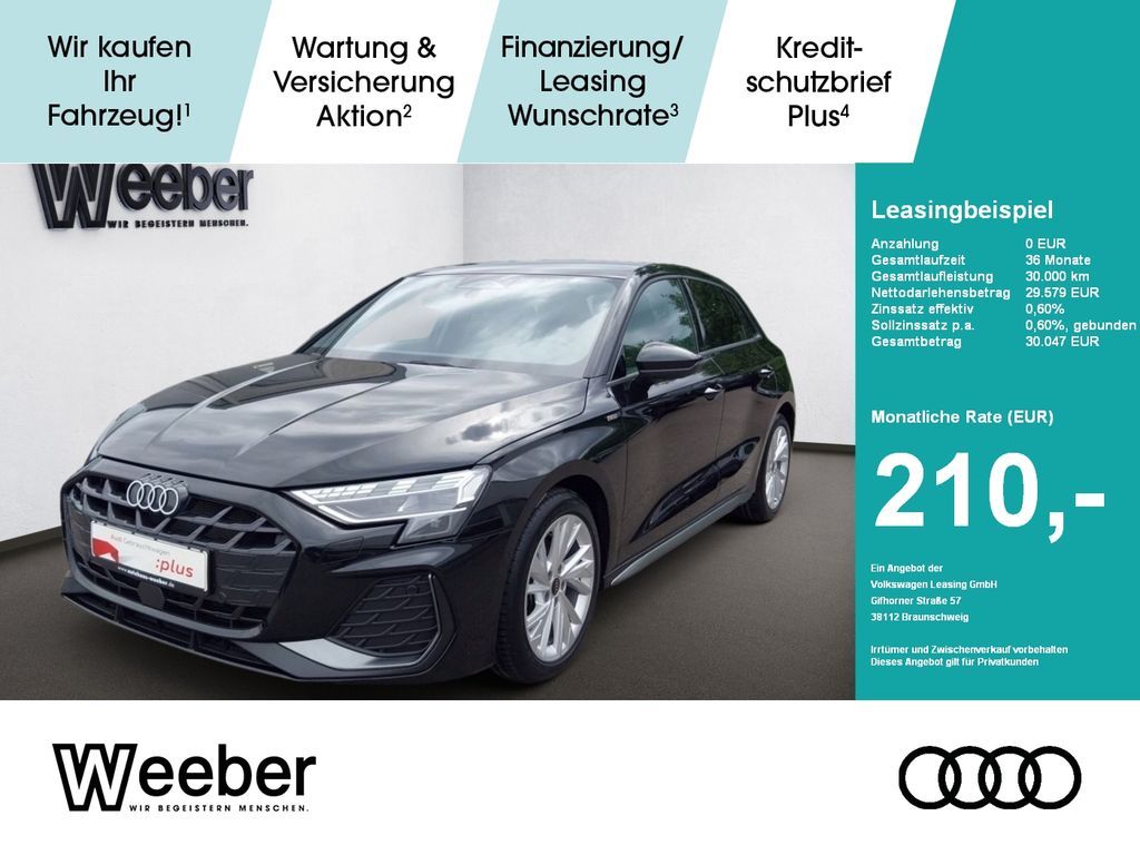 Audi A3 Sportback S line *APP CONNECT*LED*NAVI*KAMERA Leasing