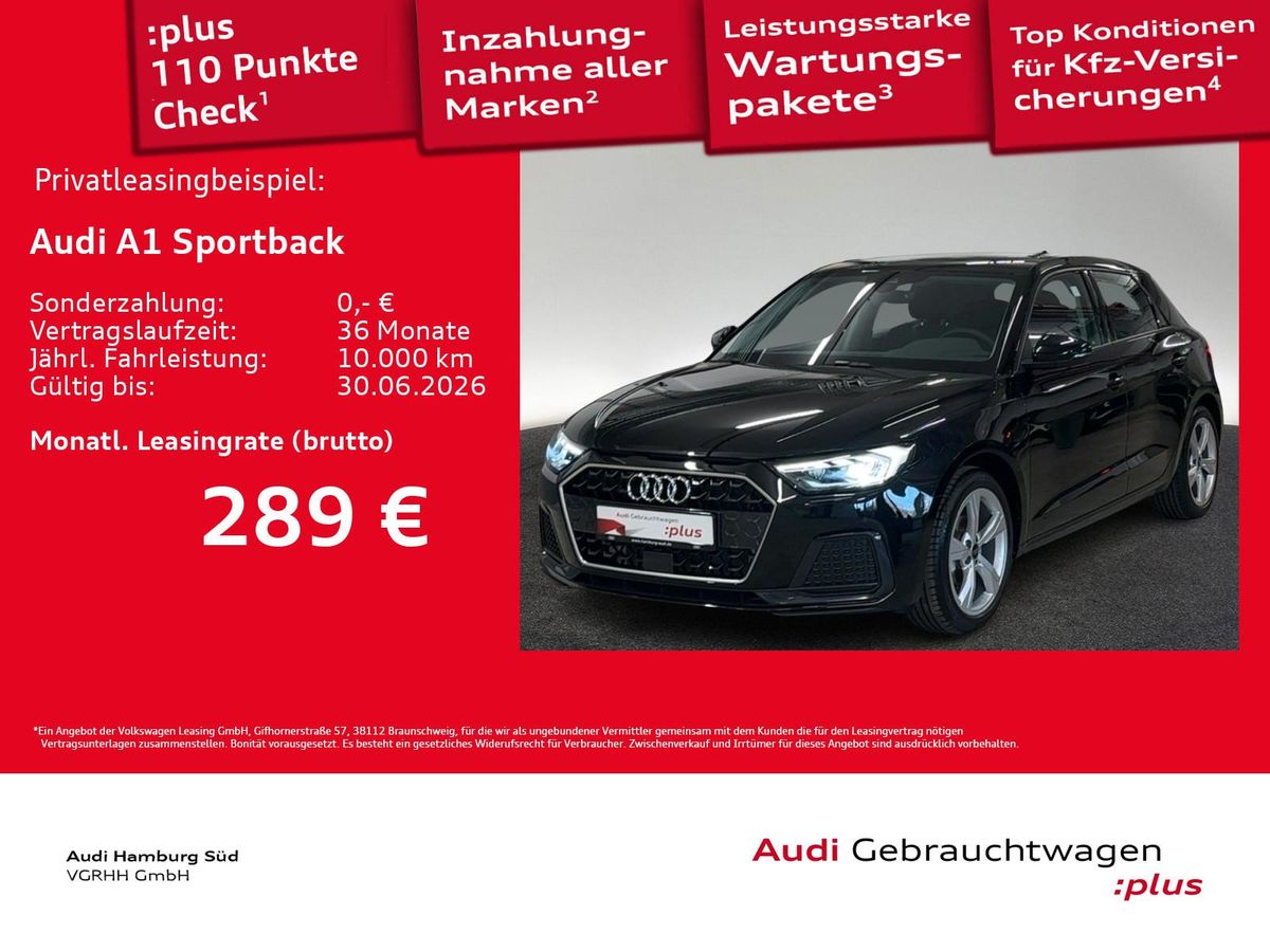 Audi A1 Sportback 25 TFSI advanced S tronic LED/ACC Leasing