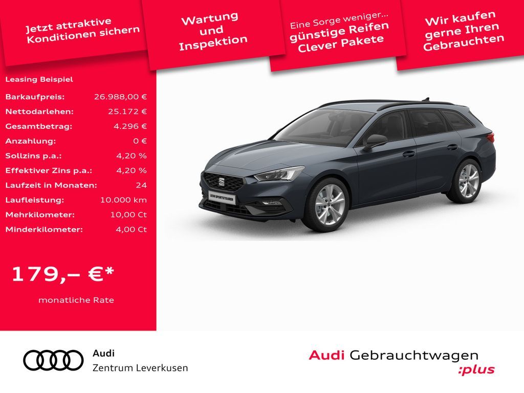 Seat Leon Sportstourer TSI 1.5 TSI 110 kW FR ACC LED Leasing