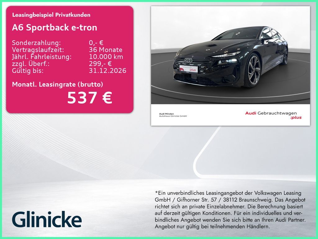 Audi A6 Sportback e-tron S line AHK Pano LM 21