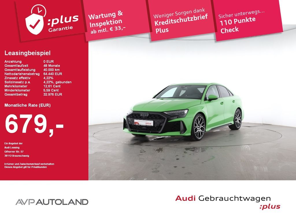 Audi RS3 Limousine TFSI quattro RS-Schalensitze Leasing
