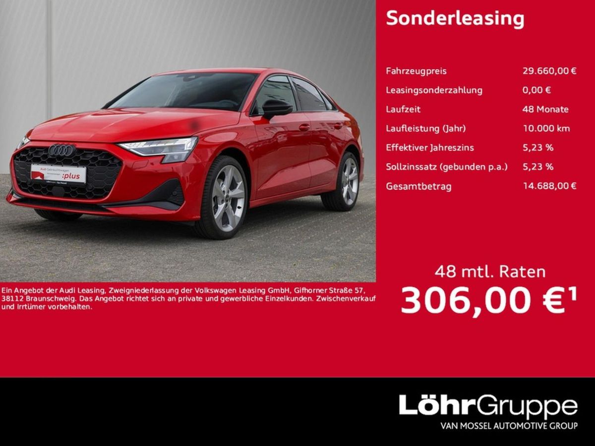 Audi A3 Limousine 30 TFSI S line 6-Gang Sonos GWP Leasing