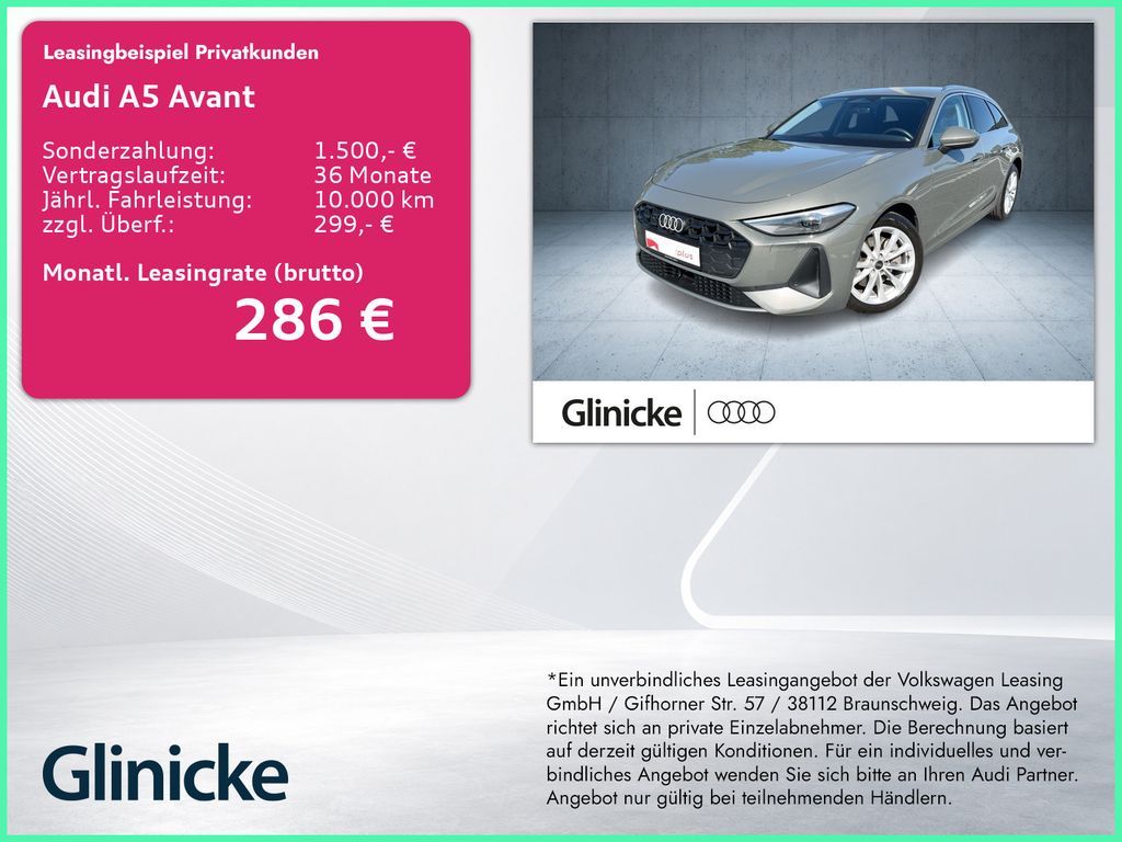 Audi A5 Avant TDI Nav/Kam/ACC/sound/ParkAssist/MMI/18 Leasing
