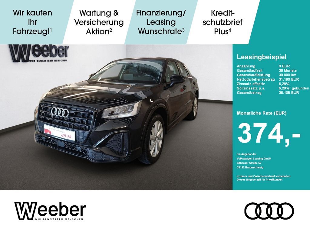 Audi Q2 S line *KAMERA*NAVI*BLACKSTYLE*APP CONNECT* Leasing