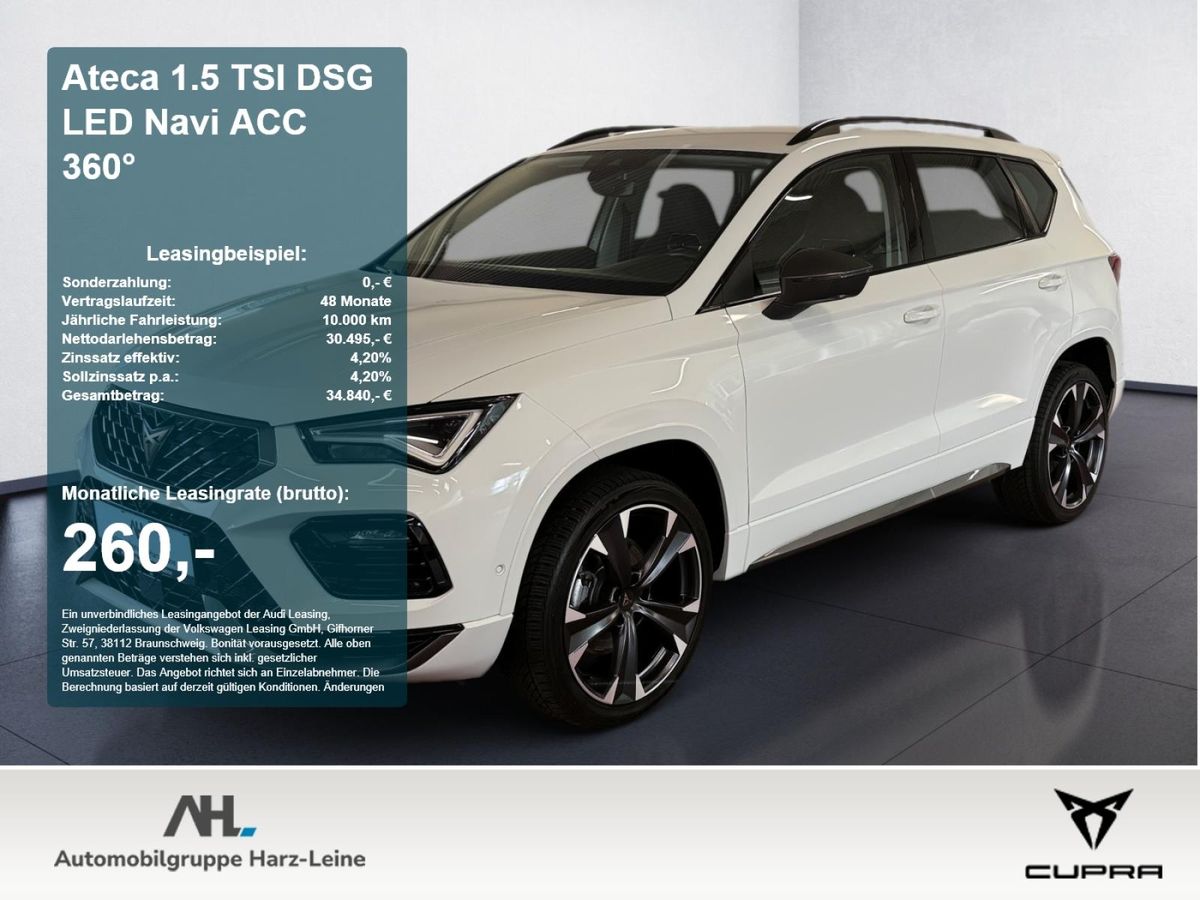Cupra Ateca 1.5 TSI DSG LED Navi ACC 360° 360 ACC AUT Leasing