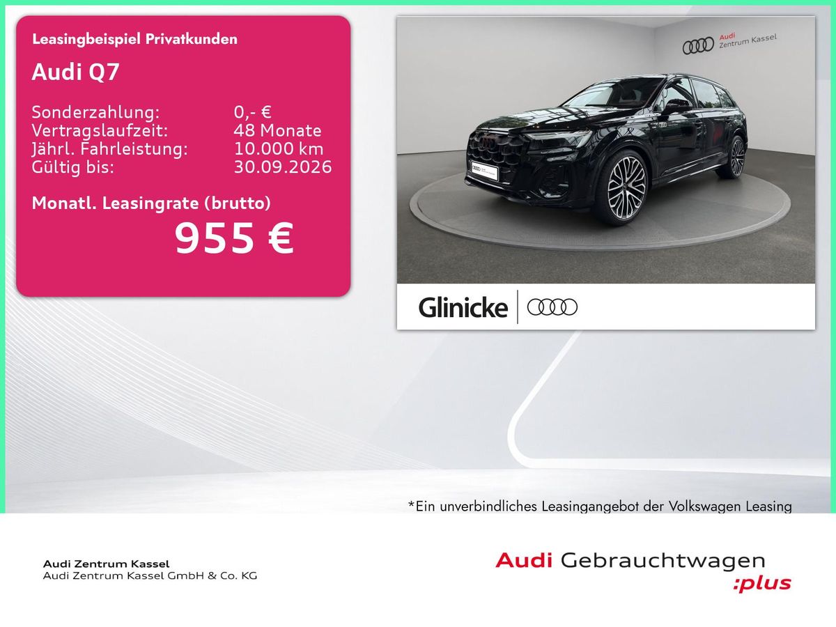 Audi Q7 TDI S line qu. Matrix HuD B&O Pano AHK 360° Leasing