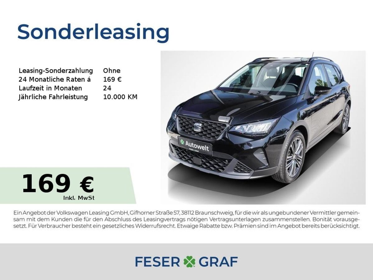 Seat Arona 1.0 TSI Style Alu 17 GRA LED Nav PDC Sitzh Leasing