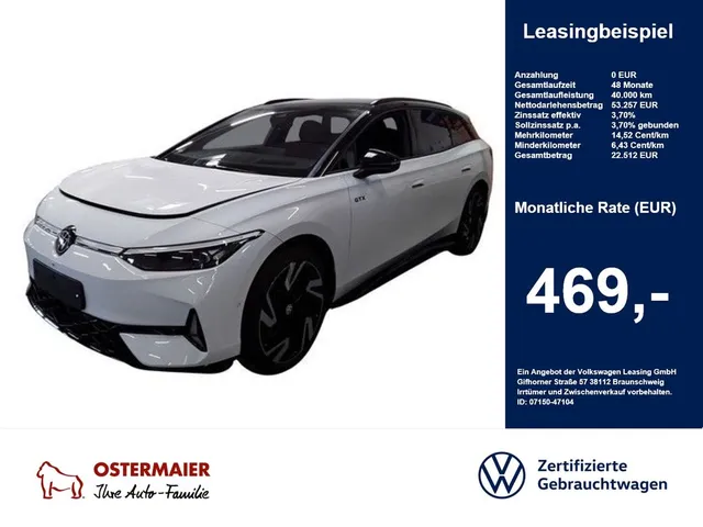 Volkswagen ID.7 Tourer GTX 340PS 4M NP.82T ACC.5J-G.WÄRMEPU