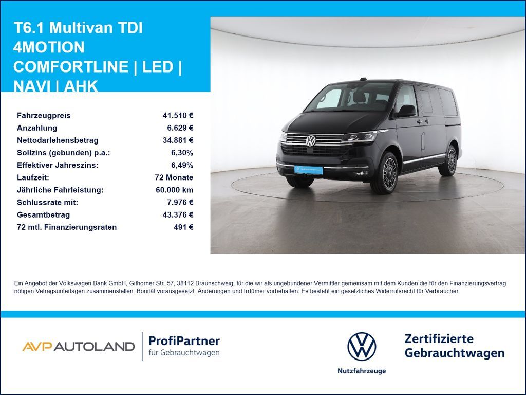 Volkswagen T6.1 Multivan TDI 4MOTION COMFORTLINE | LED | NA Leasing