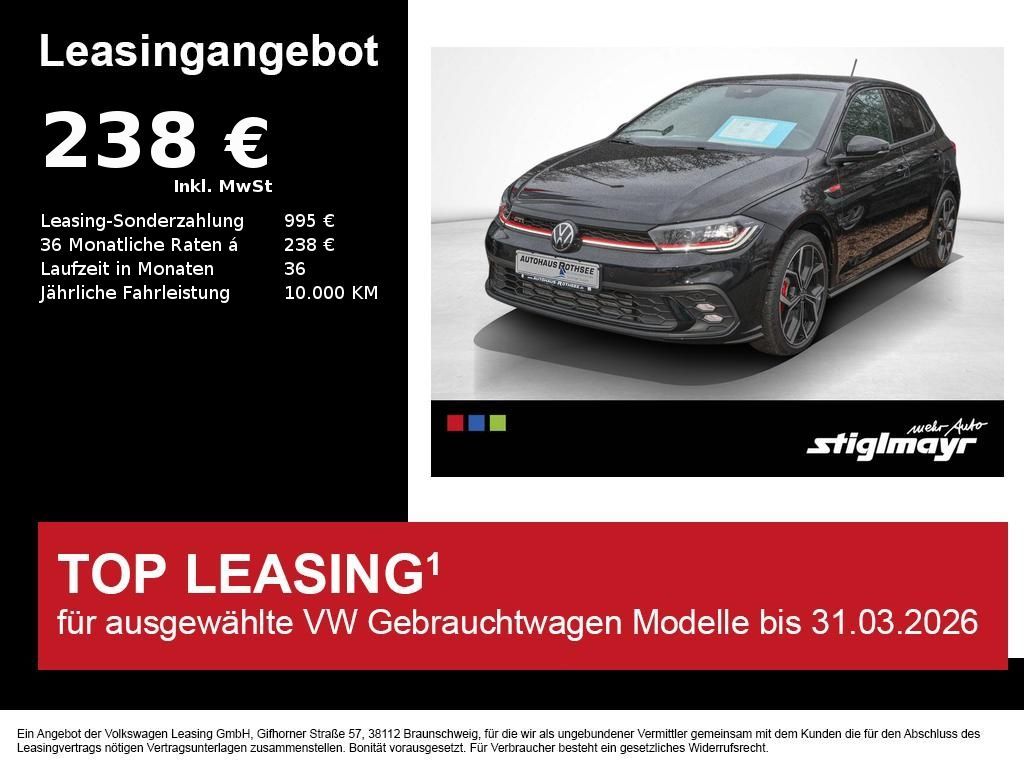 Volkswagen Polo GTI 2.0 TSI DSG BEATS+IQ-LIGHT+KAMERA+NAVI Leasing