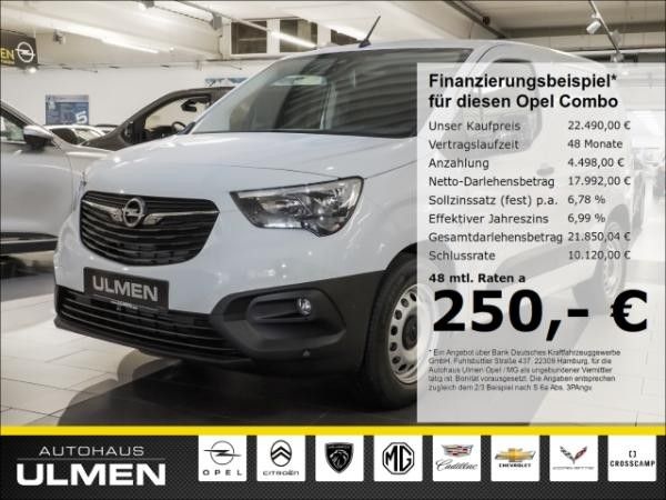 Opel Combo E Cargo - e Totwinkelassistent Temp Tel.-Vorb. Berganfahrass. Freisprech Leasing