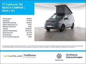 Volkswagen T7 California TDI BEACH CAMPER | NAVI | 18 |