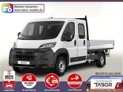Peugeot Boxer Pritsche DoKa 435 AT L4 AHK CarP Kam Visib Leasing