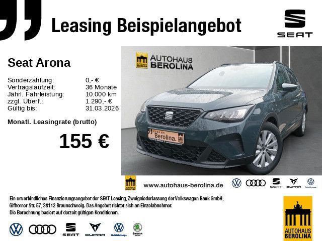 Seat Arona 1.0 TSI Road Edition DSG *NAV*GRA*PDC*SHZ* Leasing