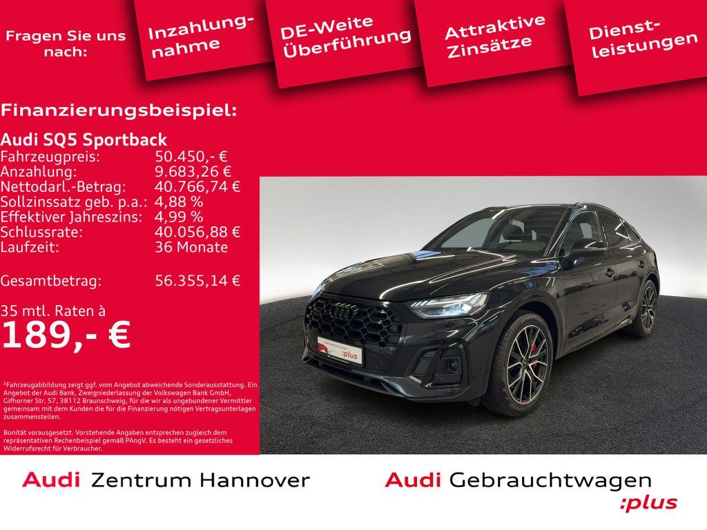Audi SQ5 Sportback 55 TDI quattro Matrix AHK Kamera Leasing